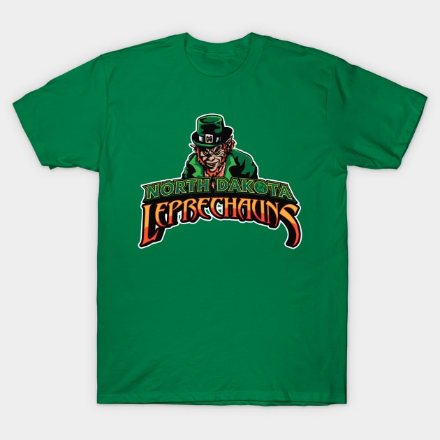 North Dakota Leprechauns T-Shirt by Qspark